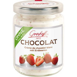 Продуктови Категории Шоколади Grashoff Белгийски бял течен шоколад с ягоди 250 гр